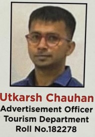 Utkarsh Chauhan Advertisement Officer Tourism Department